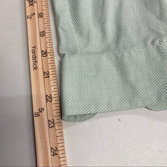 VAN HEUSEN Men’s Wrinkle Free Green Shirt Size 17 36/37 X Large Long Sleeve - Picture 7 of 10